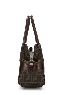 FENDI Brown Zucca Canvas Bag Du Jour Small -Fashion clothing QBB0463J0H013 3