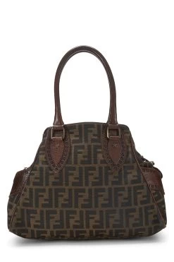 FENDI Brown Zucca Canvas Bag Du Jour Small -Fashion clothing QBB0463J0H013 4