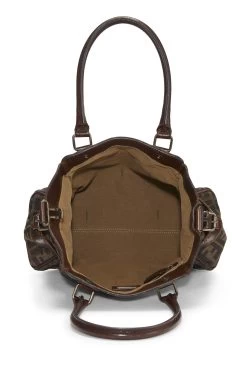 FENDI Brown Zucca Canvas Bag Du Jour Small -Fashion clothing QBB0463J0H013 6