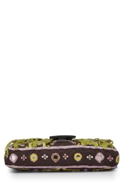 FENDI Multicolor Embroidered Canvas Baguette -Fashion clothing QBB0470YKB008 5