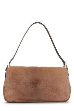 FENDI Brown Fur Baguette -Fashion clothing QBB047160B006 4