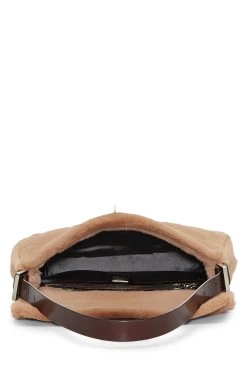 FENDI Brown Fur Baguette -Fashion clothing QBB047160B006 6