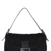 FENDI Black Fur Baguette