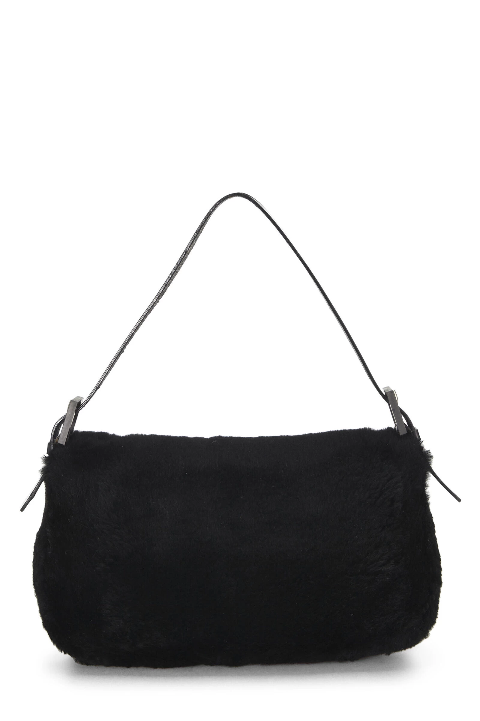 FENDI Black Fur Baguette 4 FENDI Black Fur Baguette - Image 4