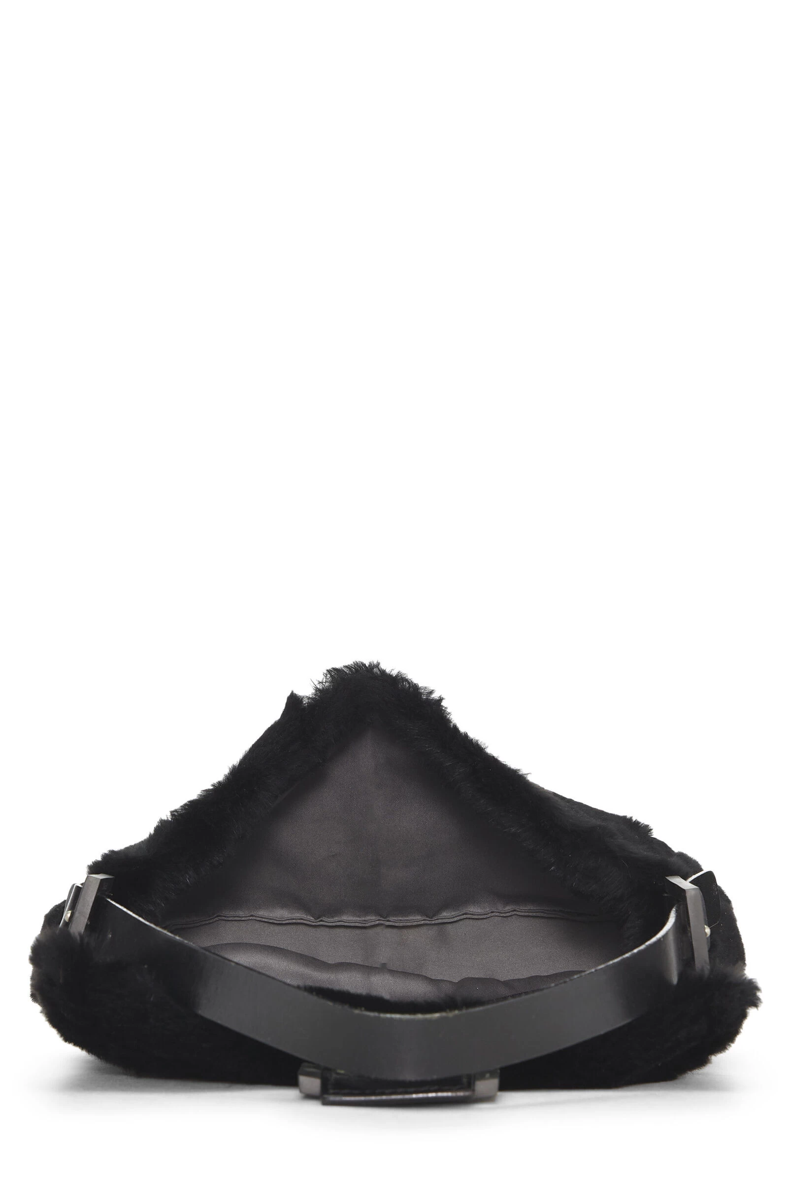 FENDI Black Fur Baguette 6 FENDI Black Fur Baguette - Image 6