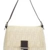 FENDI Beige Zucca Canvas Mama