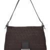 FENDI Brown Zucchino Canvas Mama