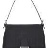 FENDI Black Zucchino Canvas Mama