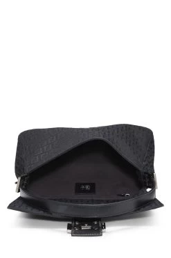 FENDI Black Zucchino Canvas Mama -Fashion clothing QBB049CRKB054 6