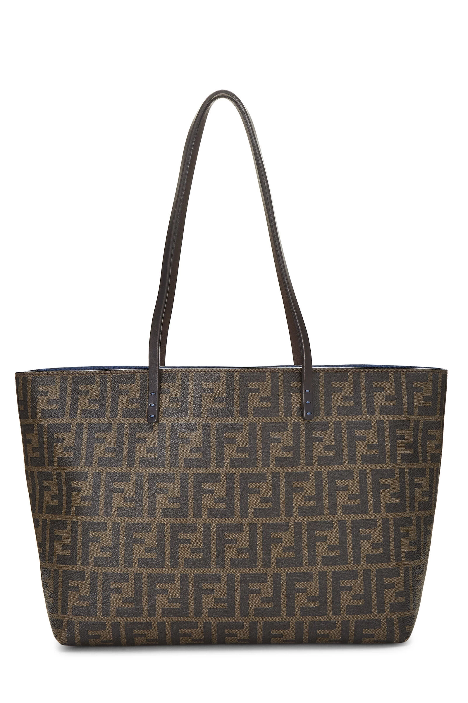 FENDI Zucca Coated Canvas Roll Tote Small 1 FENDI Zucca Coated Canvas Roll Tote Small