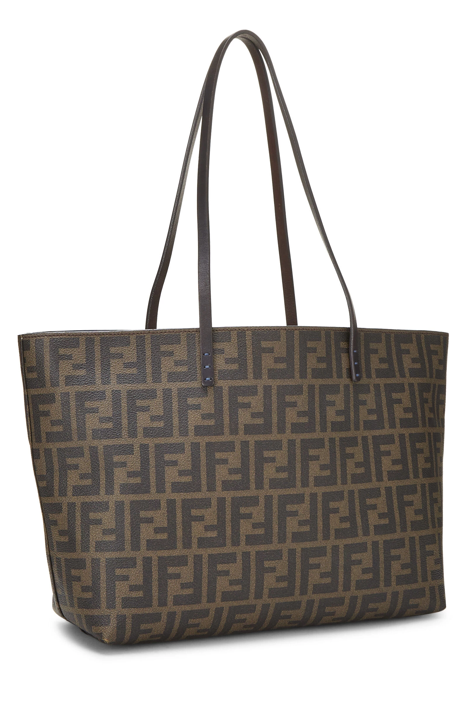 FENDI Zucca Coated Canvas Roll Tote Small 2 FENDI Zucca Coated Canvas Roll Tote Small - Image 2