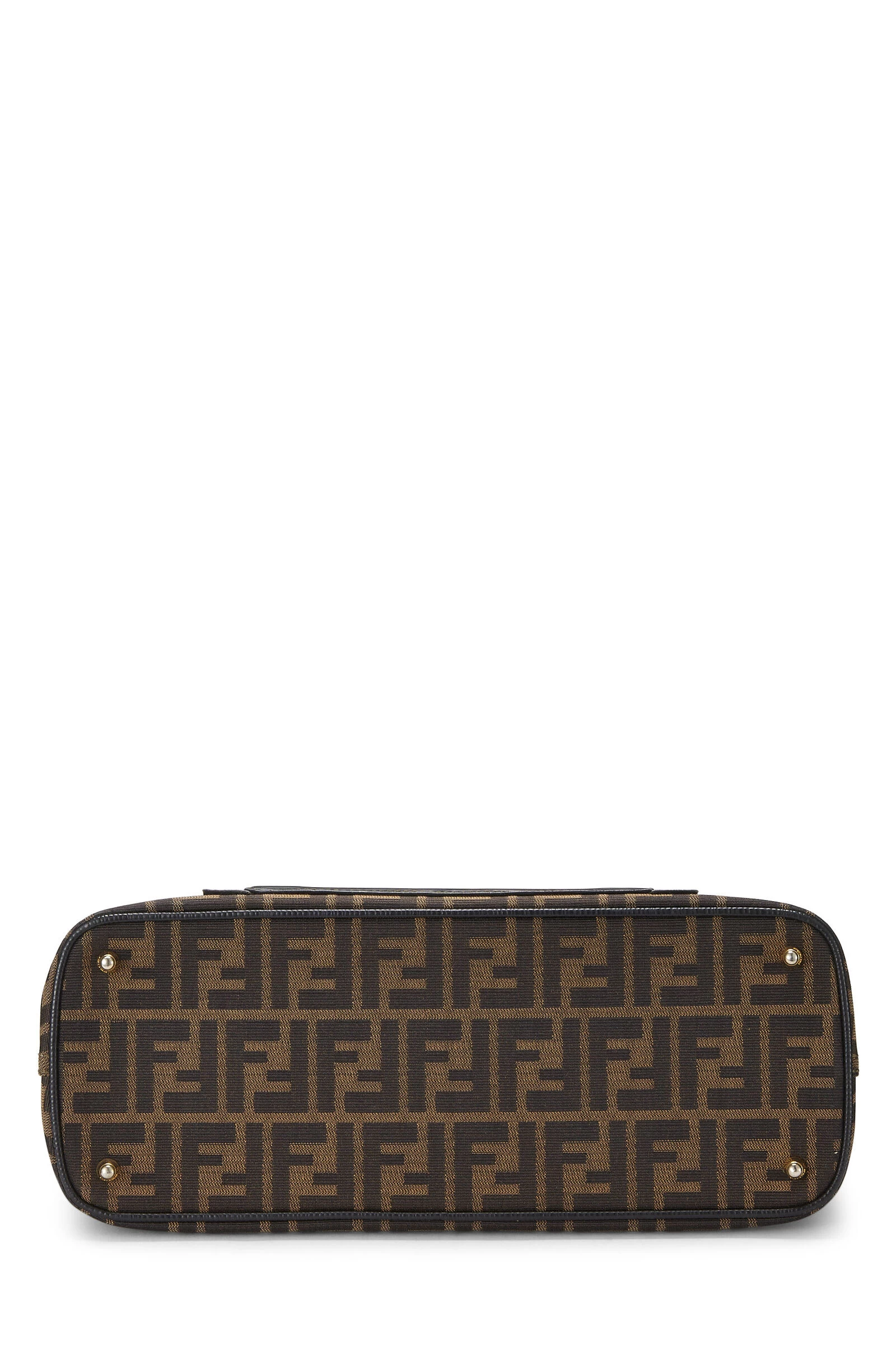 FENDI Brown Zucca Canvas Handbag 5 FENDI Brown Zucca Canvas Handbag - Image 5