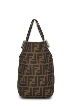 FENDI Brown Zucca Canvas Handbag Small -Fashion clothing QBB04W3J0H114 3
