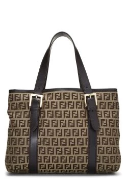 FENDI Brown Zucchino Canvas Handbag Small 9 FENDI Brown Zucchino Canvas Handbag Small -Fashion clothing QBB04WCR0H020 4