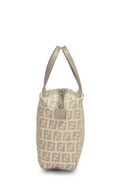 FENDI Beige Zucchino Canvas Handbag Mini -Fashion clothing QBB04WCRI9003 3