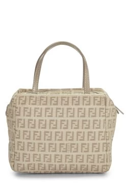 FENDI Beige Zucchino Canvas Handbag Mini -Fashion clothing QBB04WCRI9003 4