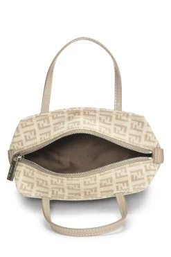 FENDI Beige Zucchino Canvas Handbag Mini -Fashion clothing QBB04WCRI9003 6