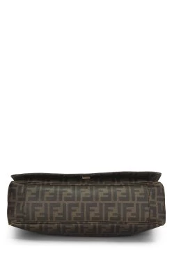 FENDI Brown Zucca Coated Canvas Messenger Large -Fashion clothing QBB0510L05003 5
