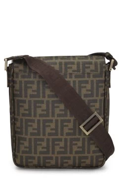FENDI Brown Zucca Coated Canvas Messenger Medium -Fashion clothing QBB0510L07001 4