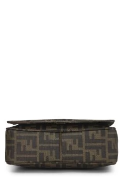 FENDI Brown Zucca Coated Canvas Messenger Medium -Fashion clothing QBB0510L07001 5