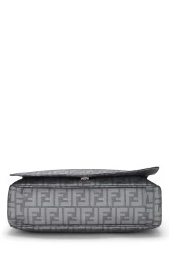 FENDI Grey Zucca Coated Canvas Messenger Large -Fashion clothing QBB0510LE5001 5