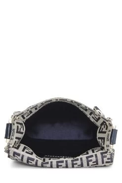 FENDI Navy Zucchino Canvas Messenger Bag -Fashion clothing QBB051CRNB001 6