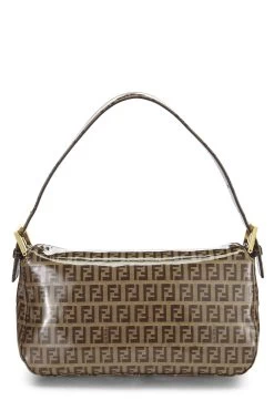 FENDI Brown Vinyl Shoulder Bag 9 FENDI Brown Vinyl Shoulder Bag -Fashion clothing QBB059270B002 4