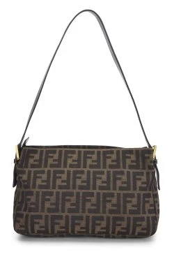 FENDI Brown Zucca Canvas Shoulder Bag -Fashion clothing QBB0593J0B934 4