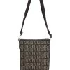 FENDI Brown Zucchino Canvas Crossbody