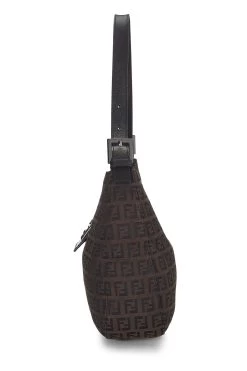 FENDI Brown Zucchino Canvas Shoulder Bag -Fashion clothing QBB059CR0B112 3