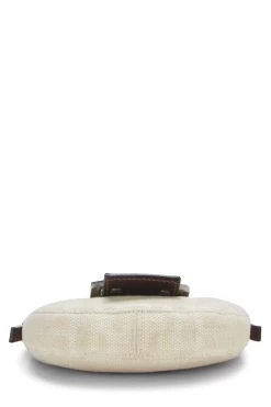 FENDI Beige Zucca Croissant Mini -Fashion clothing QBB08N3JI9003 5