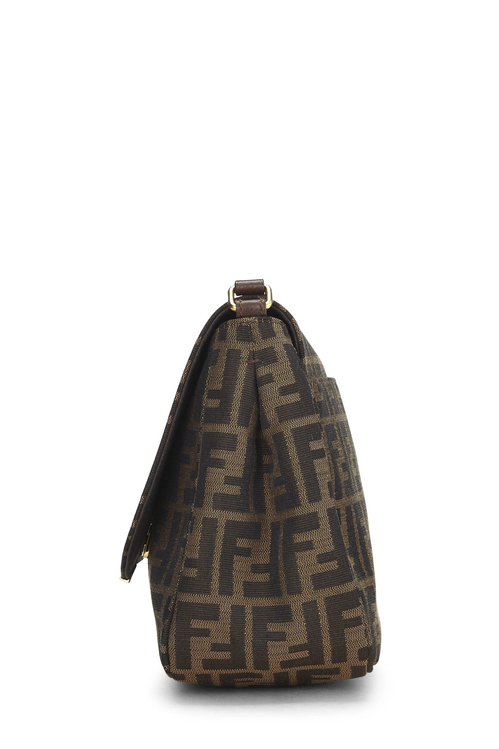 FENDI Brown Zucca Canvas Crossbody Bag 3 FENDI Brown Zucca Canvas Crossbody Bag - Image 3