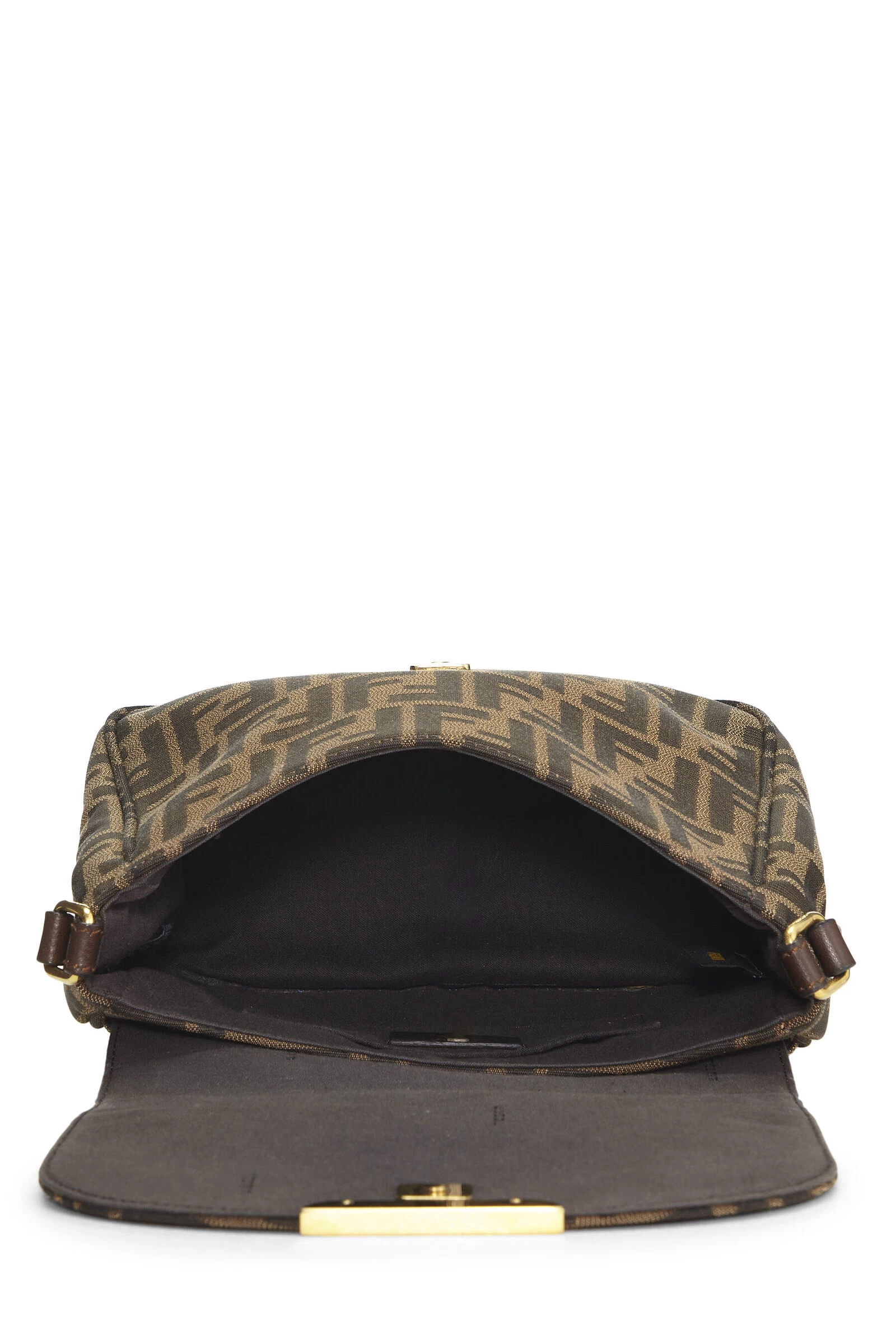 FENDI Brown Zucca Canvas Crossbody Bag 6 FENDI Brown Zucca Canvas Crossbody Bag - Image 6