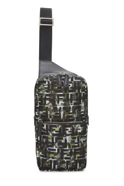 FENDI Multicolor Zucca Nylon Sling Crossbody
