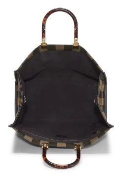 FENDI Brown Pequin Sunshine Shopper Tote Large 11 FENDI Brown Pequin Sunshine Shopper Tote Large -Fashion clothing QBB4E32905000 6