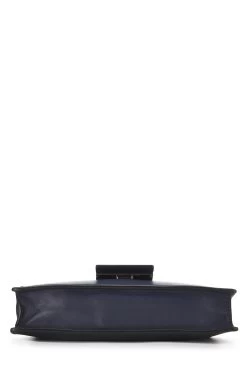 FENDI Navy Leather Flat Baguette Bag Medium 10 FENDI Navy Leather Flat Baguette Bag Medium -Fashion clothing QBB4MN1LN7000 5