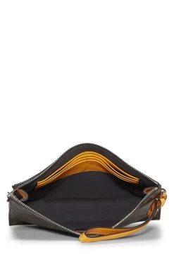 FENDI Orange Leather Zucca Diagonal Clutch -Fashion clothing QBB5CA0LOB000 4