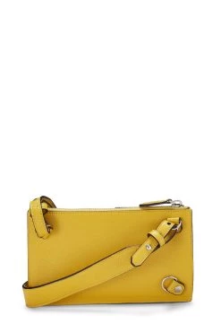 FENDI Yellow Leather Waist Pouch -Fashion clothing QBBBTY1LYB002 4