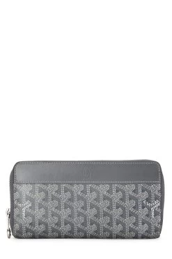 Grey Goyardine Matignon Continental Zip Wallet