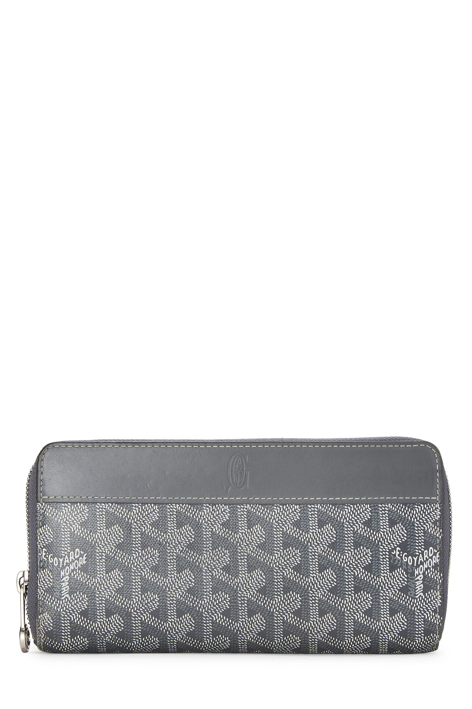 Grey Goyardine Matignon Continental Zip Wallet 1 Grey Goyardine Matignon Continental Zip Wallet