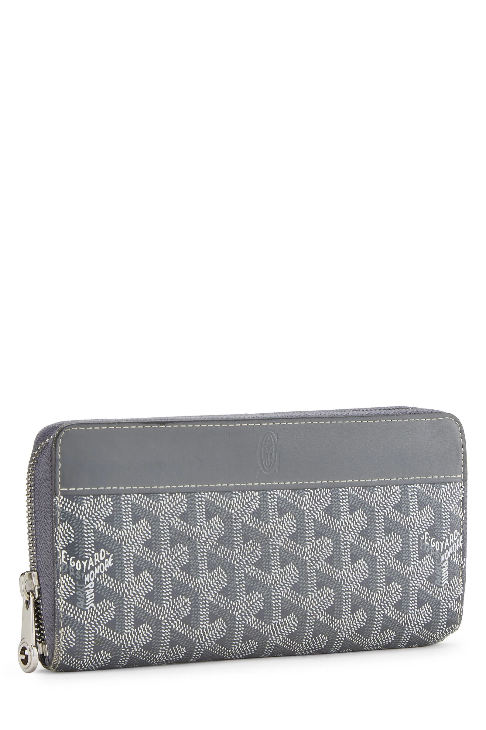 Grey Goyardine Matignon Continental Zip Wallet 2 Grey Goyardine Matignon Continental Zip Wallet - Image 2
