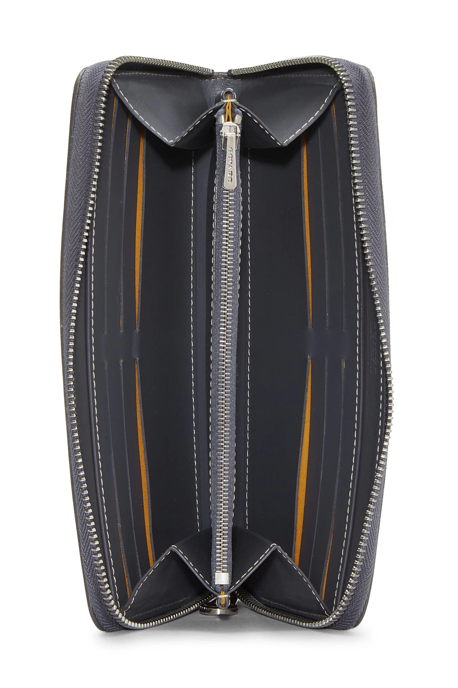 Grey Goyardine Matignon Continental Zip Wallet 4 Grey Goyardine Matignon Continental Zip Wallet - Image 4