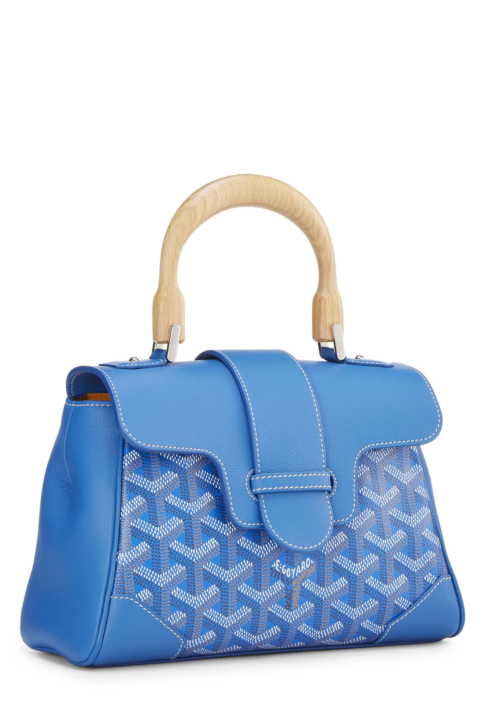 Blue Goyardine Canvas Saigon Souple Mini 2 Blue Goyardine Canvas Saigon Souple Mini - Image 2