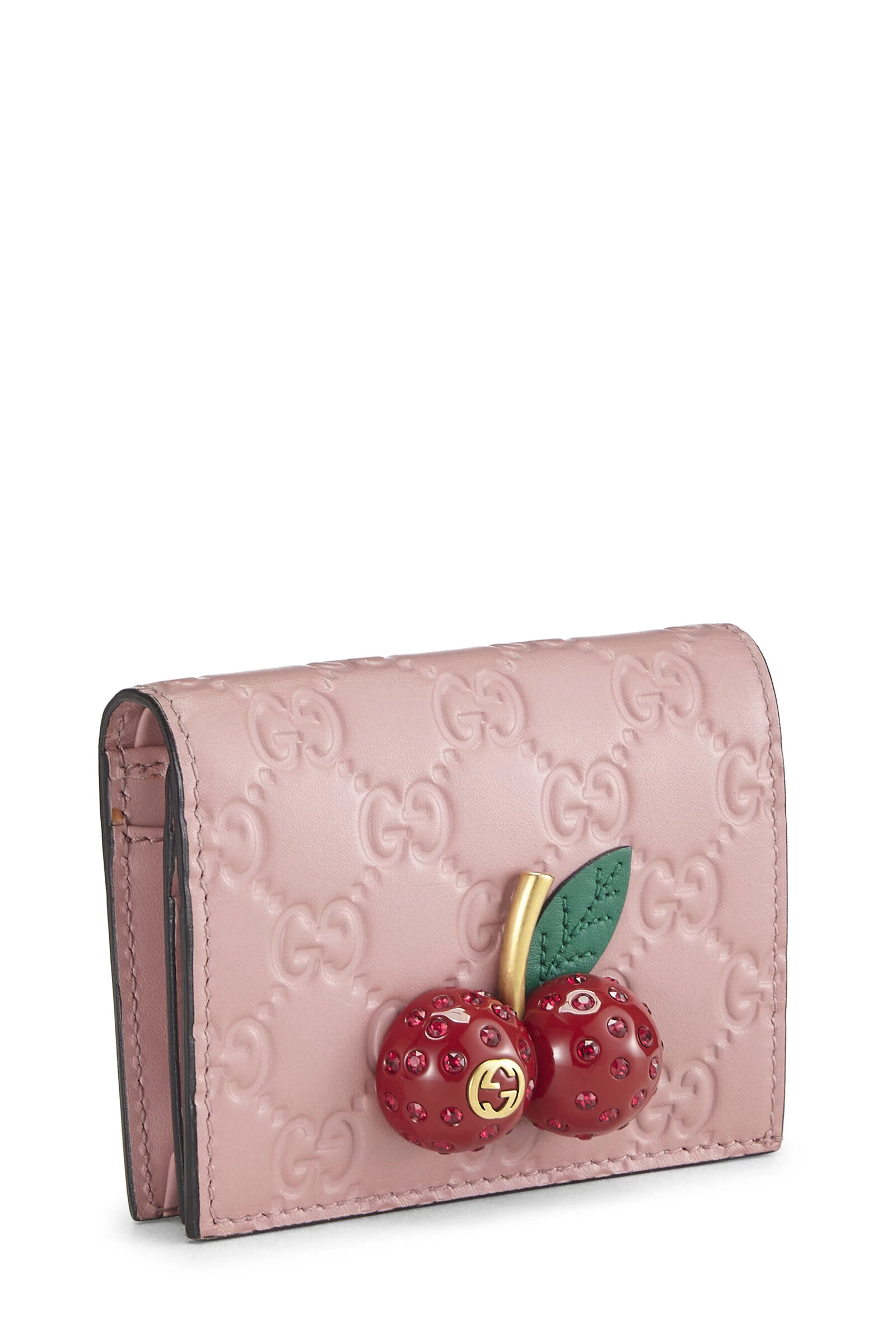 Pink Guccissima Cherry Card Case 2 Pink Guccissima Cherry Card Case - Image 2