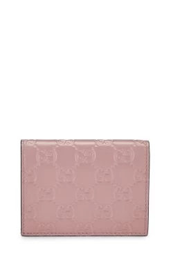 Pink Guccissima Cherry Card Case 6 Pink Guccissima Cherry Card Case -Fashion clothing QFA06P3GPB000 3