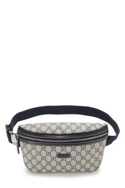 Gucci Navy Original GG Supreme Canvas Waist Pouch