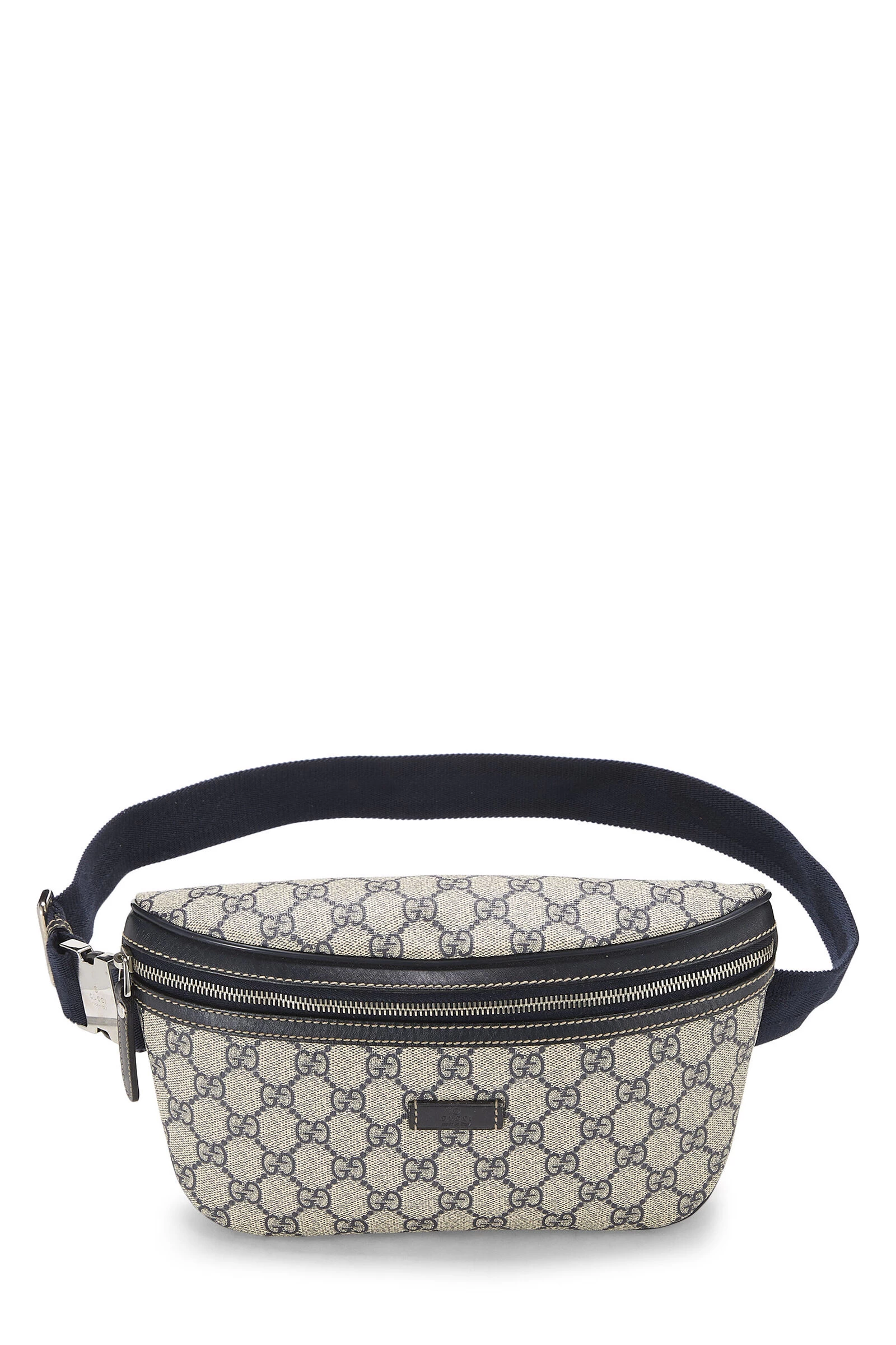 Gucci Navy Original GG Supreme Canvas Waist Pouch 1 Gucci Navy Original GG Supreme Canvas Waist Pouch
