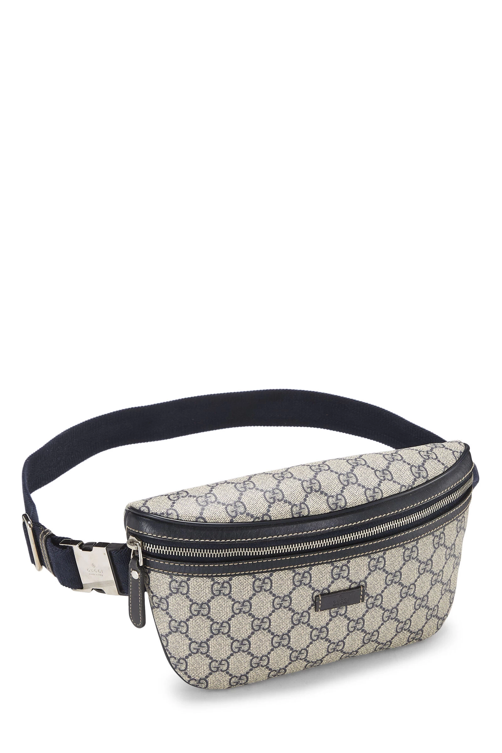 Gucci Navy Original GG Supreme Canvas Waist Pouch 2 Gucci Navy Original GG Supreme Canvas Waist Pouch - Image 2