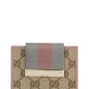 Gucci Pink Original GG Canvas Compact Wallet