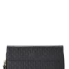 Black Microguccissima Leather Flap Wallet